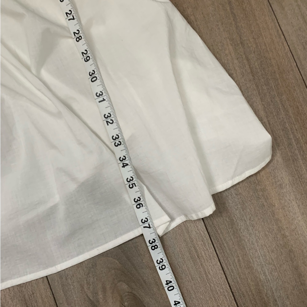 NWT Deluc Stephanie ruffle tiered midi dress 100% cotton white size small - Picture 6 of 7